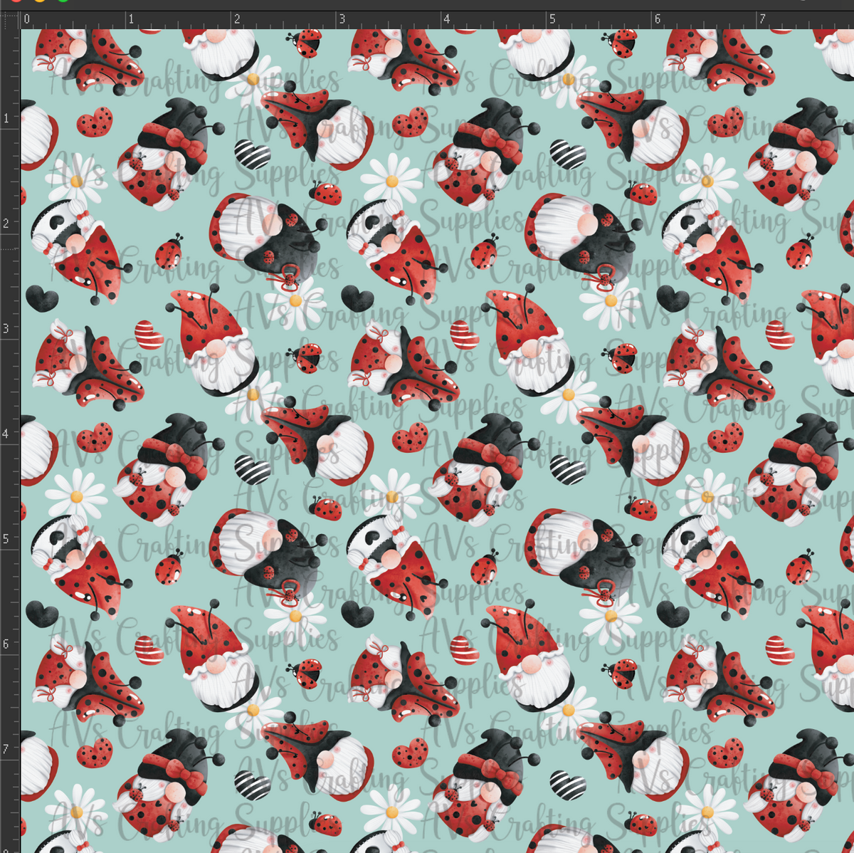 Ladybug Gnomes Print