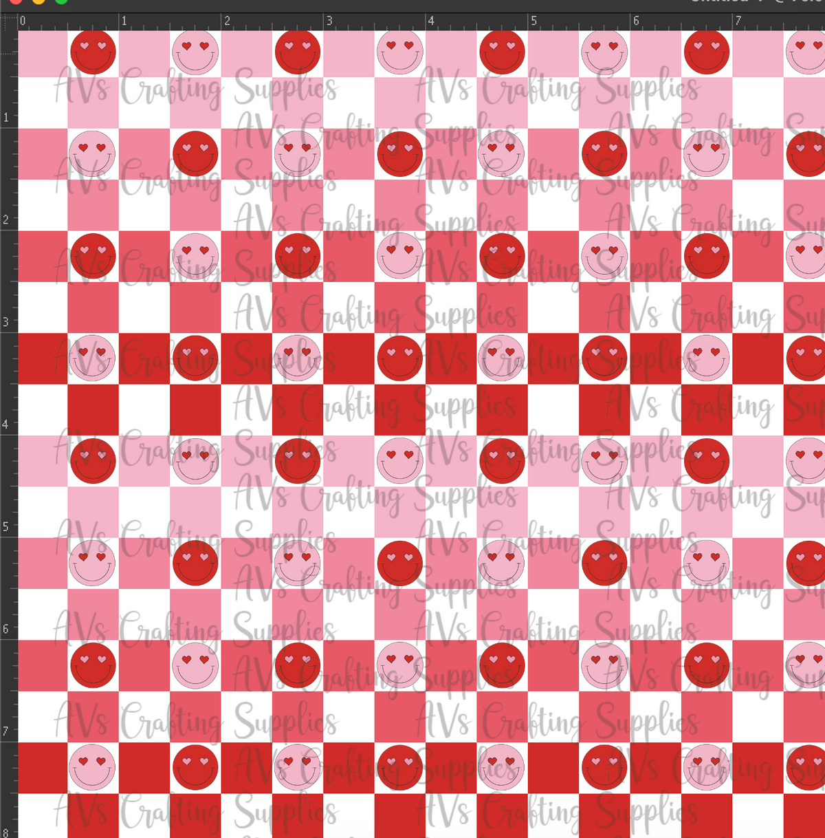 Valentines Checkers Print