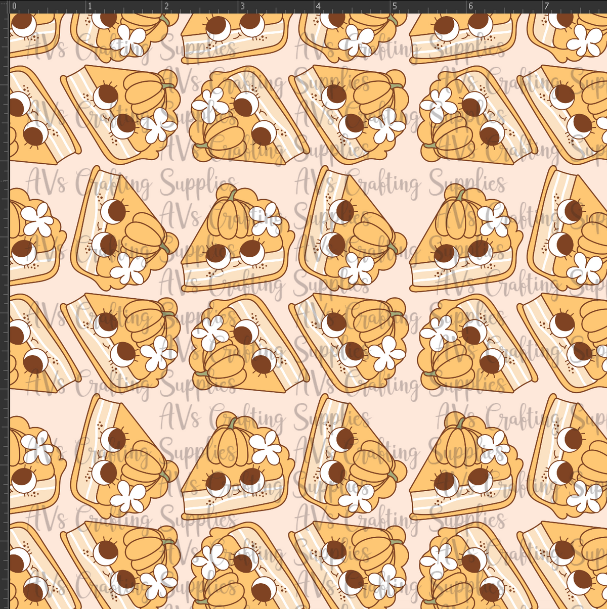 Cute Pumpkin Pie Print