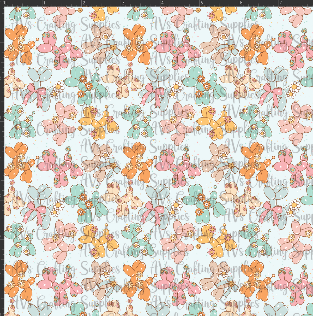 Daisy Balloon Animals Print