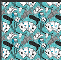 Turquoise Western Print