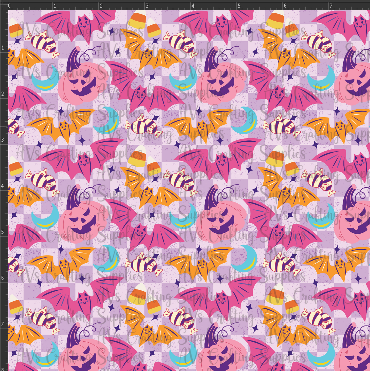 Neon Jack-O-Lanterns Print