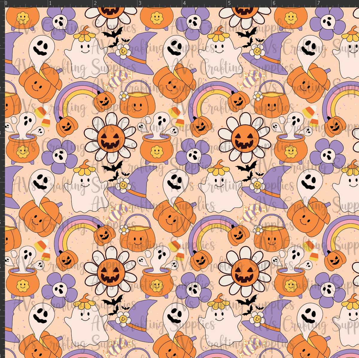 Rainbow Pumpkins Print