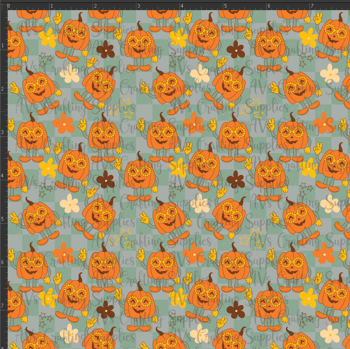 Groovy Pumpkins Print