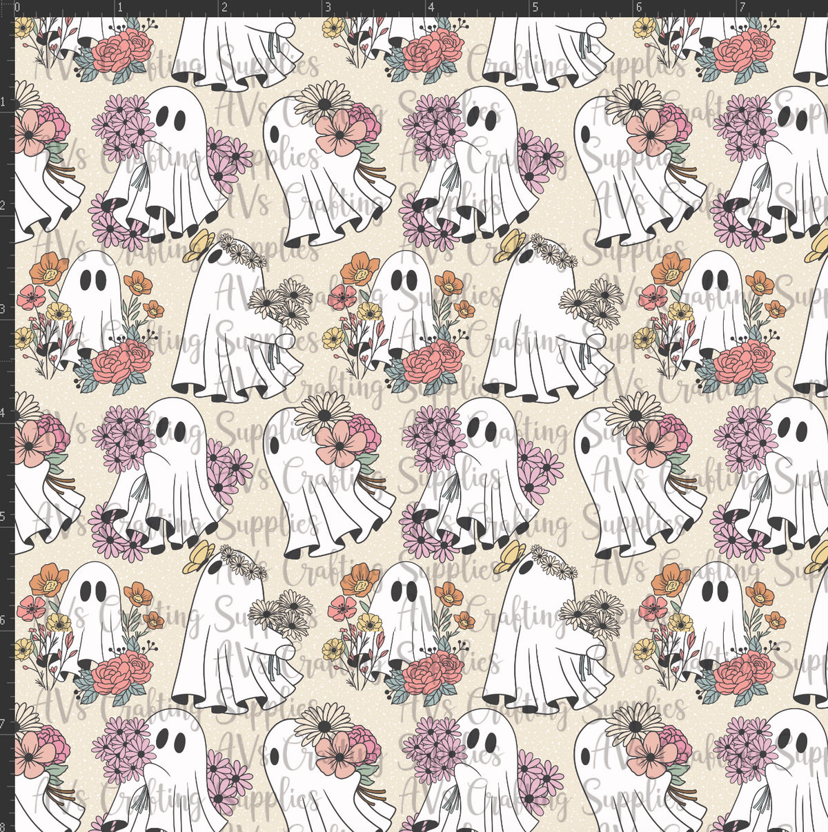 Floral Ghost Print