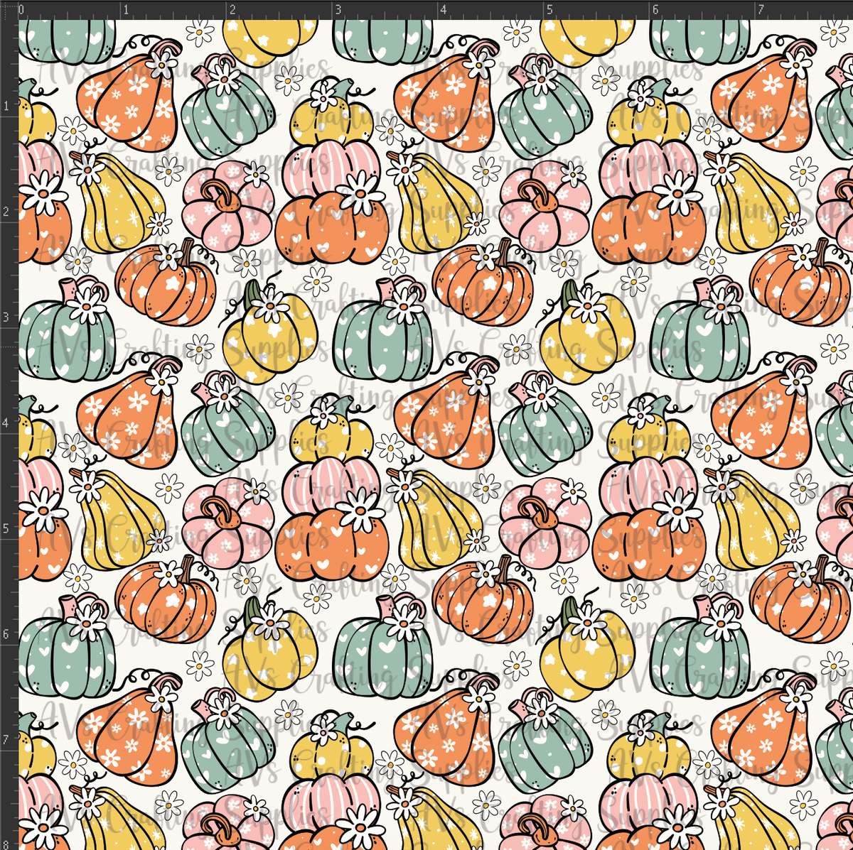 Polka Dots Pumpkins Print