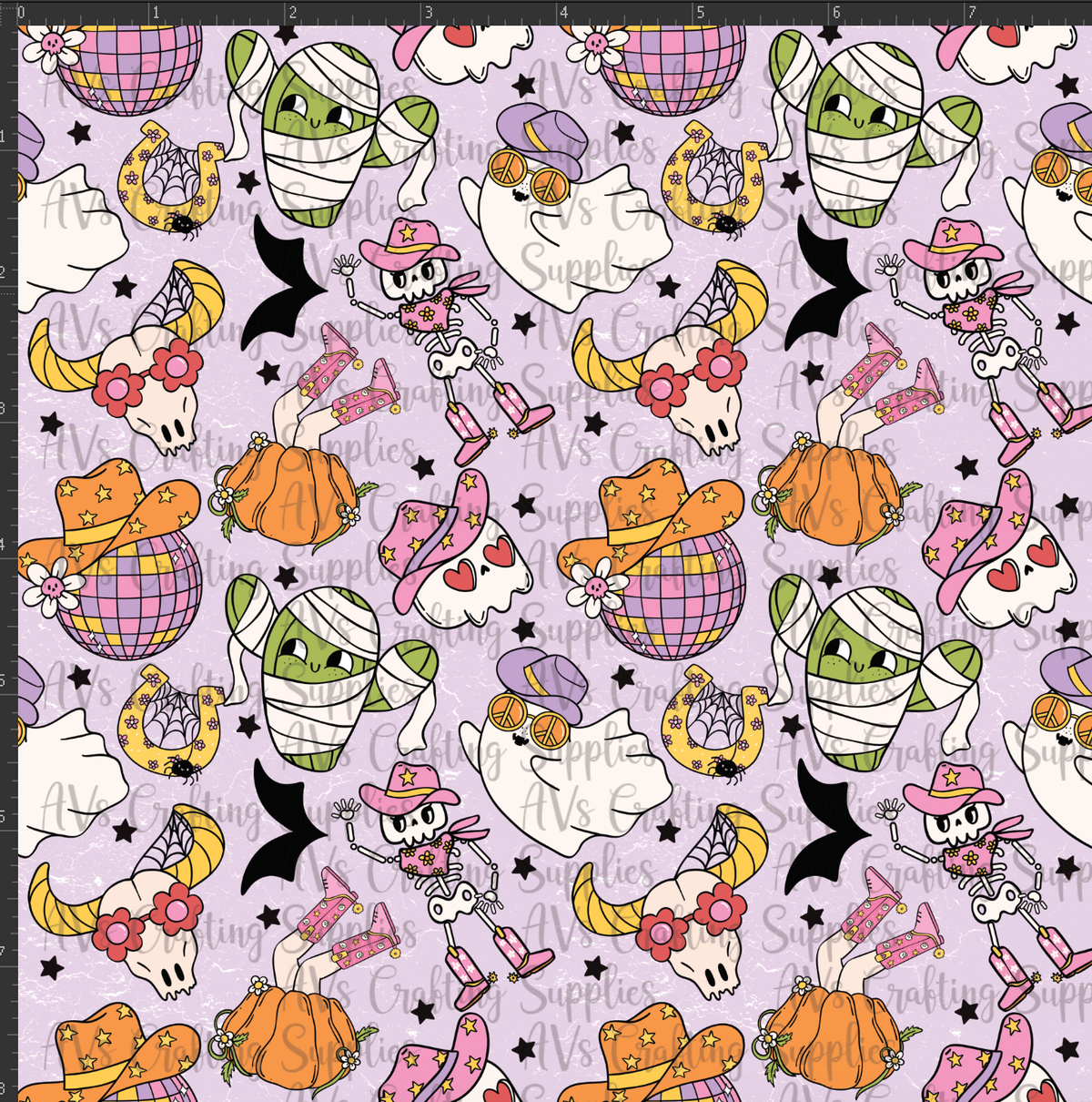Western Halloween Print