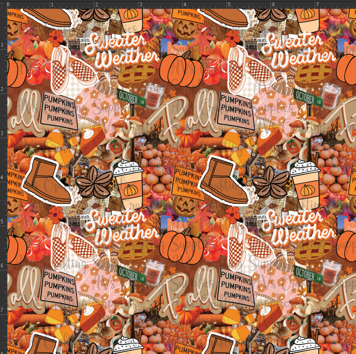 Sweater Weather Collage Print