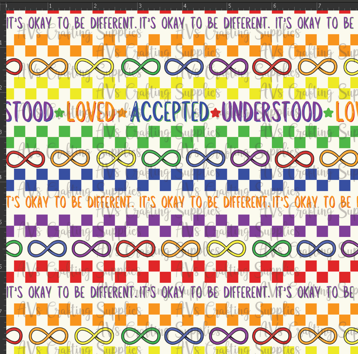 Autism Acceptance Stripes