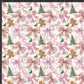 Girly Gingerbread Bows Print