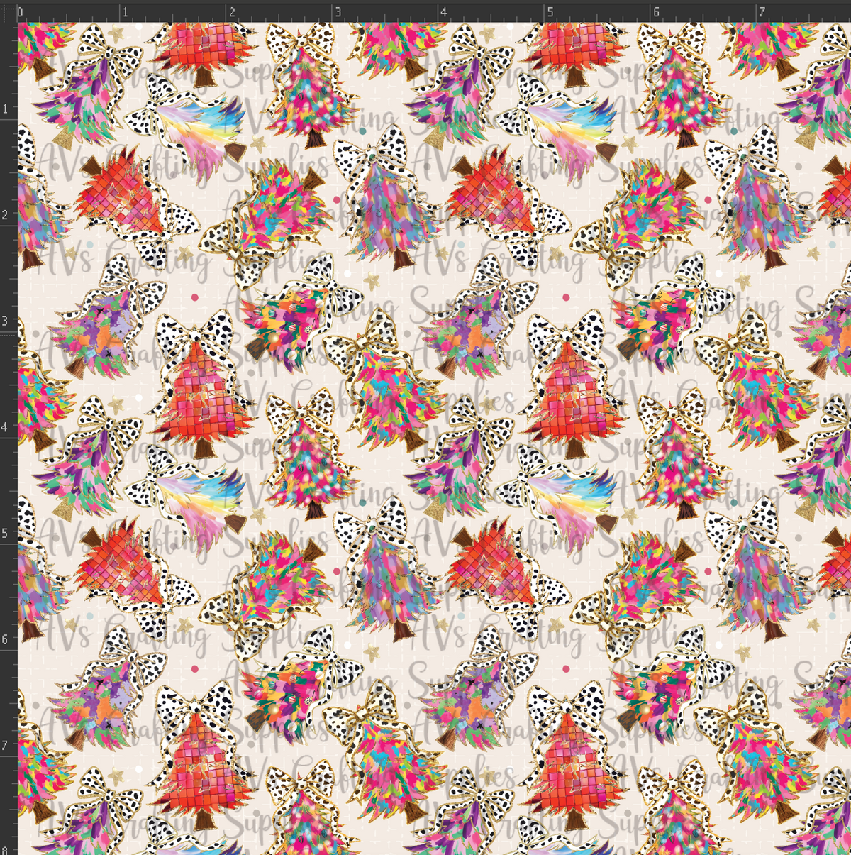 Disco Christmas Tree Print