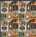 Spooky Halloween Patchwork Print