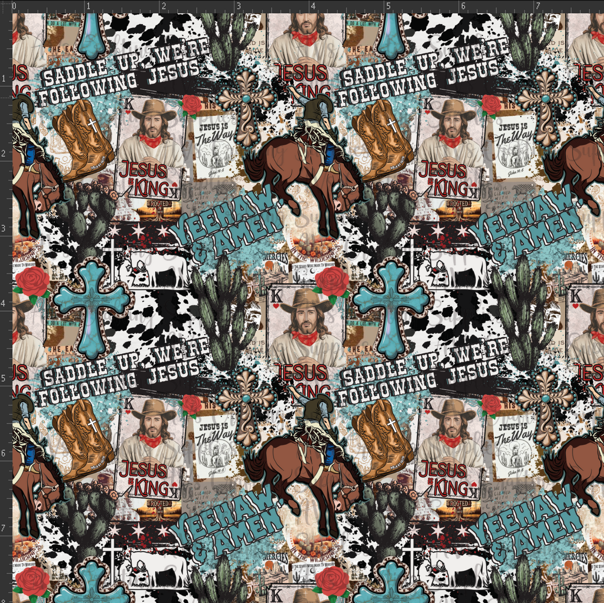 YeeHaw and Amen Print