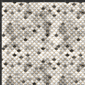Black and White Mermaid Scales Print