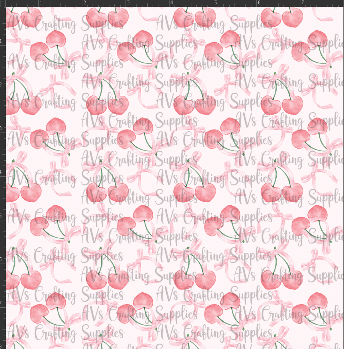Bows and Cherries Print