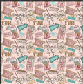 Pink Carnival Icons Print