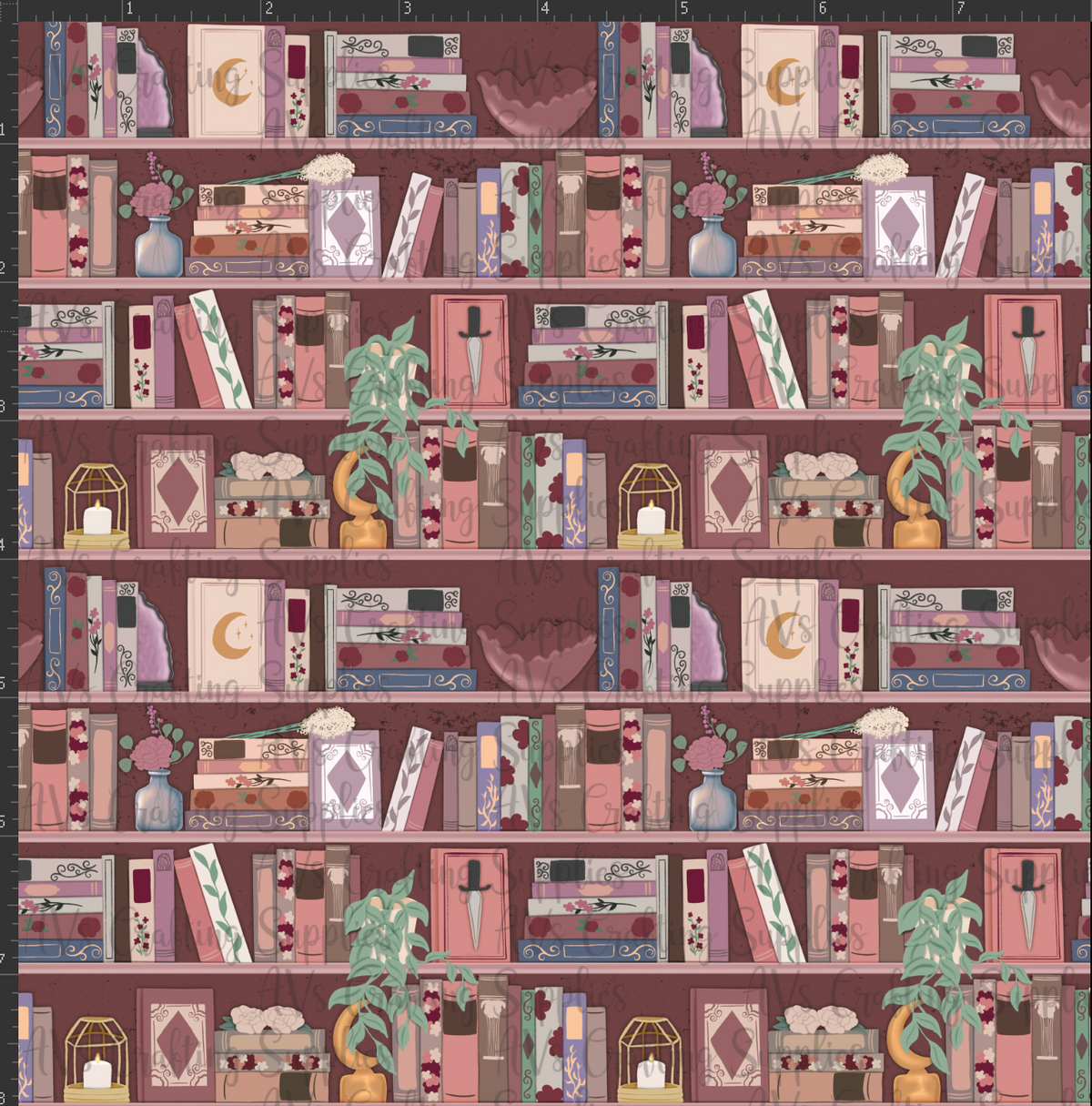 Fantasy Bookshelf Print