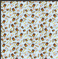 School Supplies Grid Print