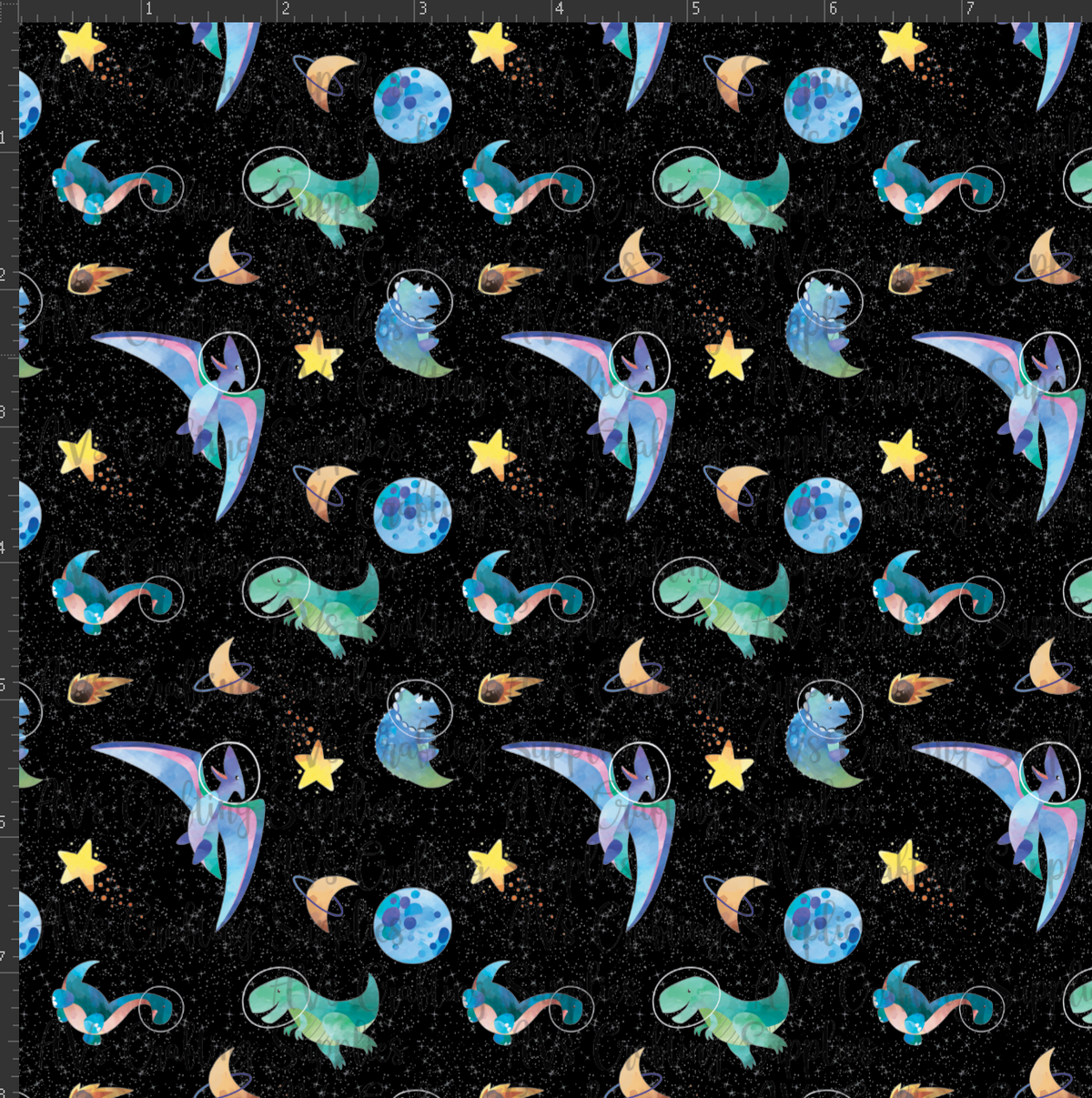 Dinosaur Astronauts Print