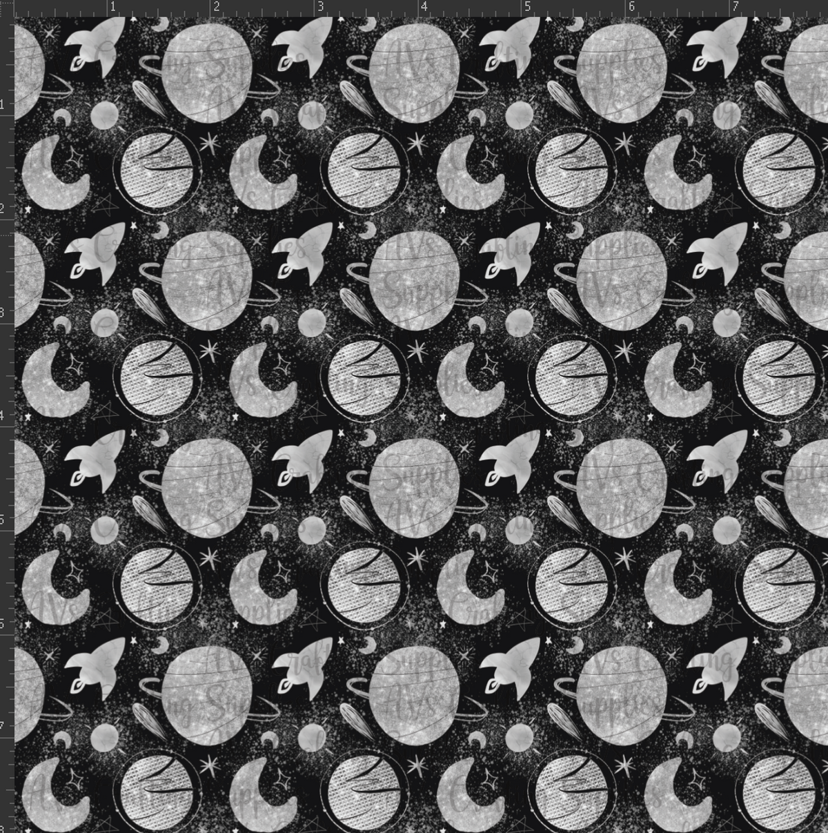 Black Space Print