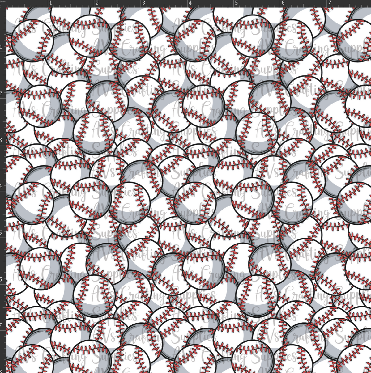 Baseball Collage Print