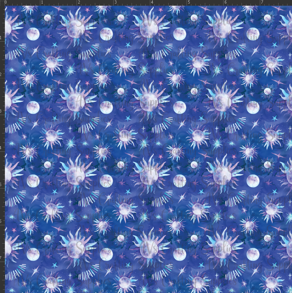 Blue Suns Print