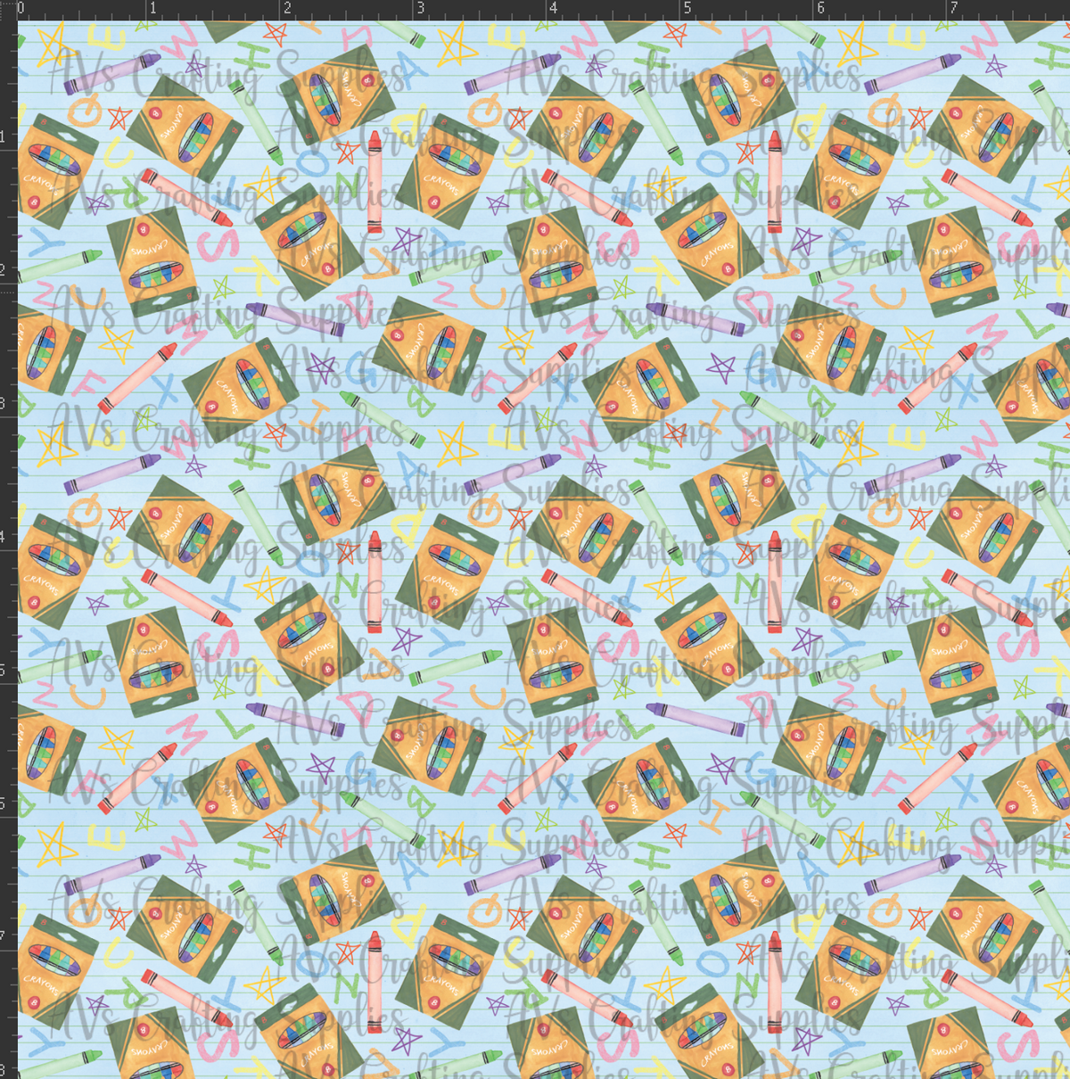Color Crayons Print