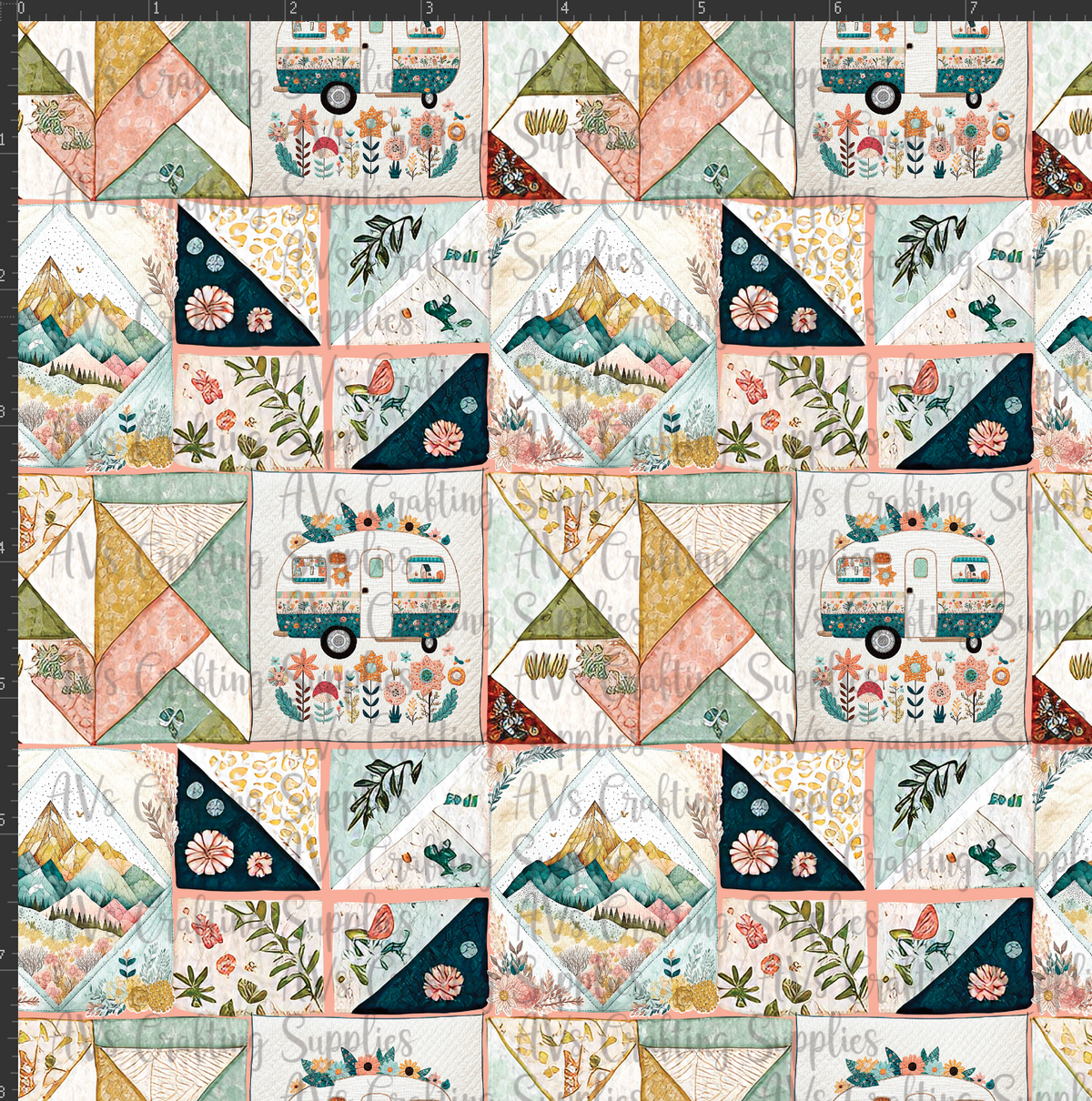 Girly Quilted Print